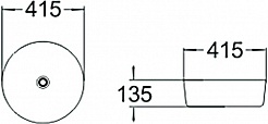 SantiLine Раковина накладная 41.5 SL-1054MG серая матовая – фотография-2